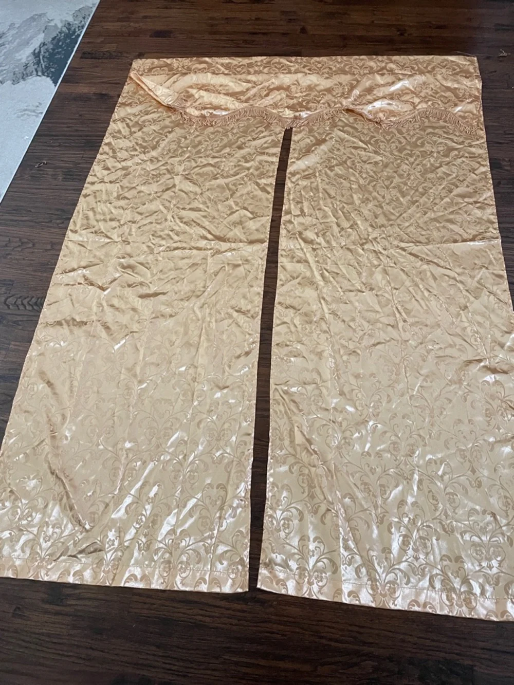 Gold Damask  Curtain